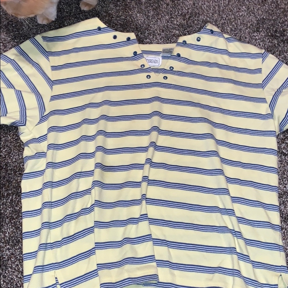 Vintage oversized striped tee
